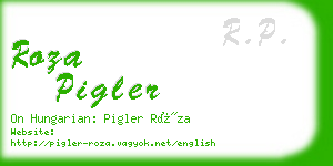 roza pigler business card